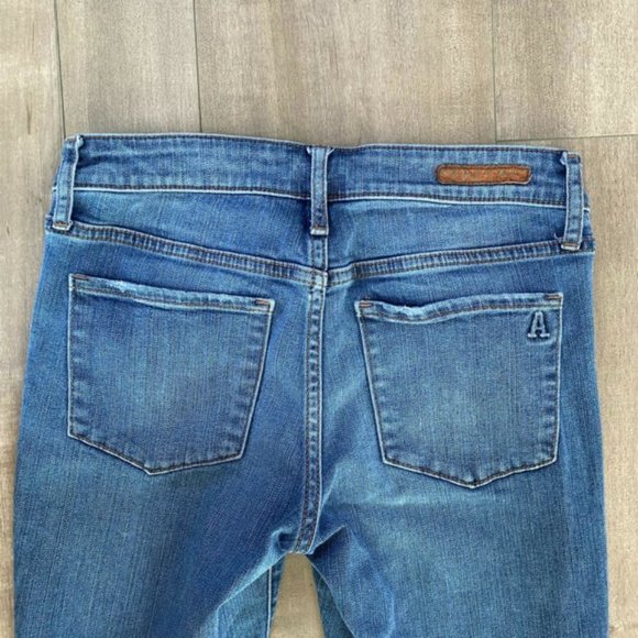 Articles Of Society Skinny Ankle Jeans Women’s 25x28 Jeggings Med Wash Low Rise - Picture 4 of 7